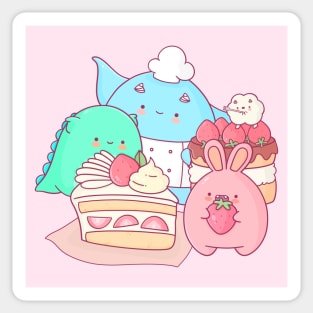 Strawberry Cake Sticker